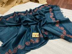 Tussar Silk cutwork saree