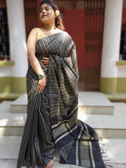 Semi Ghicha check Dilk Saree