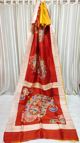 Bishnupuri Silk Batik Print Saree