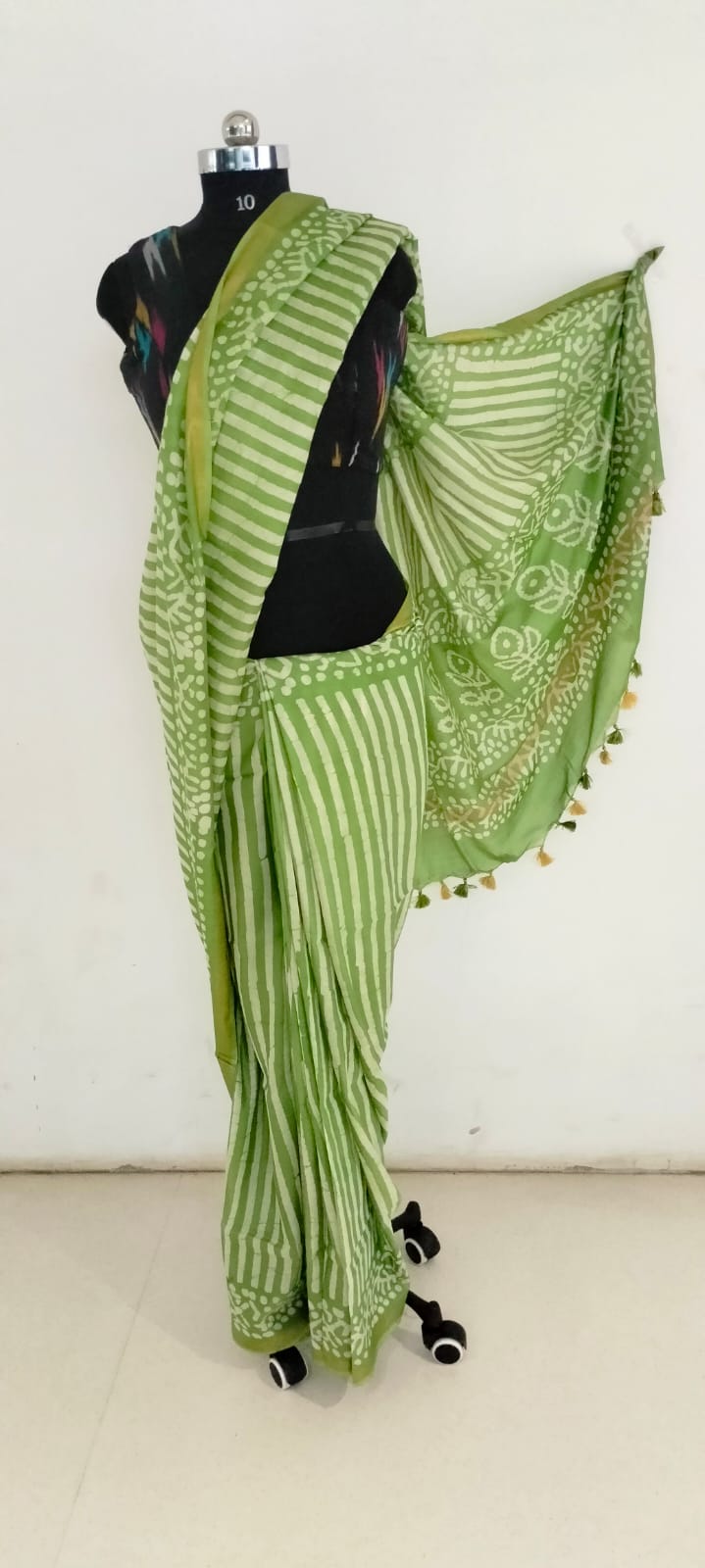 Soft silk hand print saree