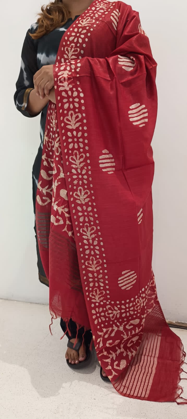 Soft silk batik print