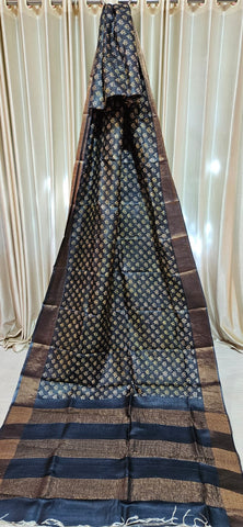 Pure tussar print saree