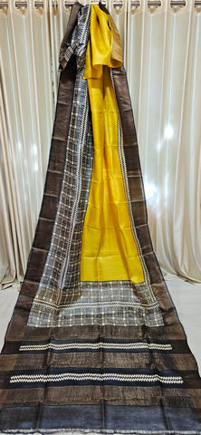 Pure tussar print saree