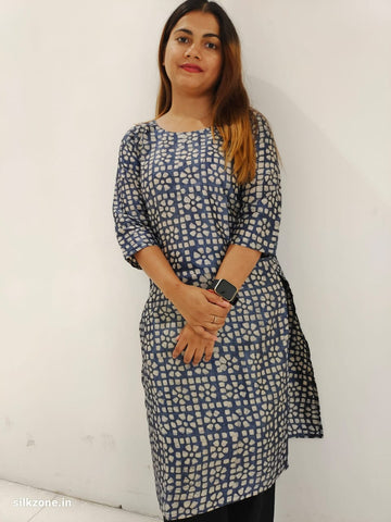 Soft dupion silk kurti