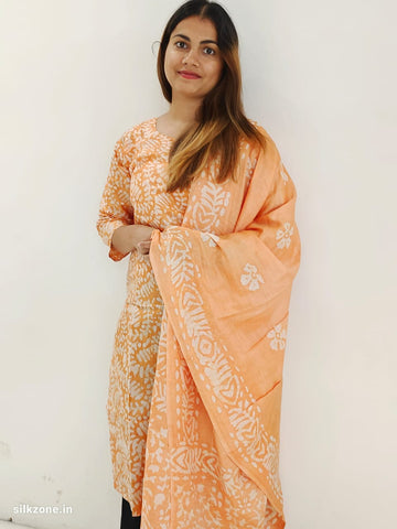 Soft dupion silk suit