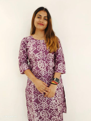 Soft dupion silk kurti