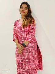 Soft dupion silk kurti