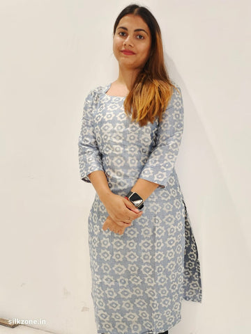 Soft dupion silk kurti