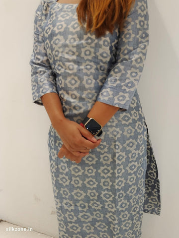 Soft dupion silk kurti