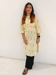 Ikkat cotton kurti