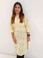 Ikkat cotton kurti