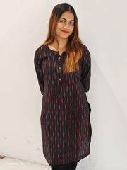 Ikkat cotton kurti