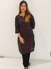 Ikkat cotton kurti
