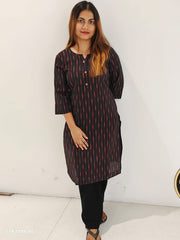 Ikkat cotton kurti