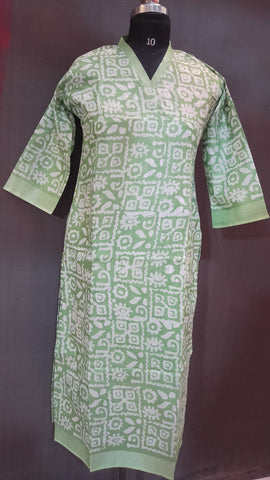 Linen long kurti