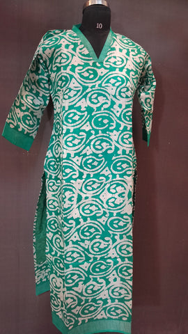 Linen long kurti