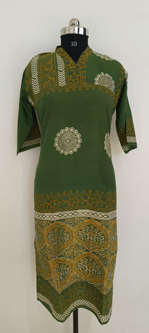 Soft silk buta kurti