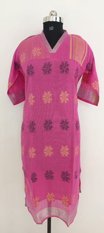 Soft silk buta kurti