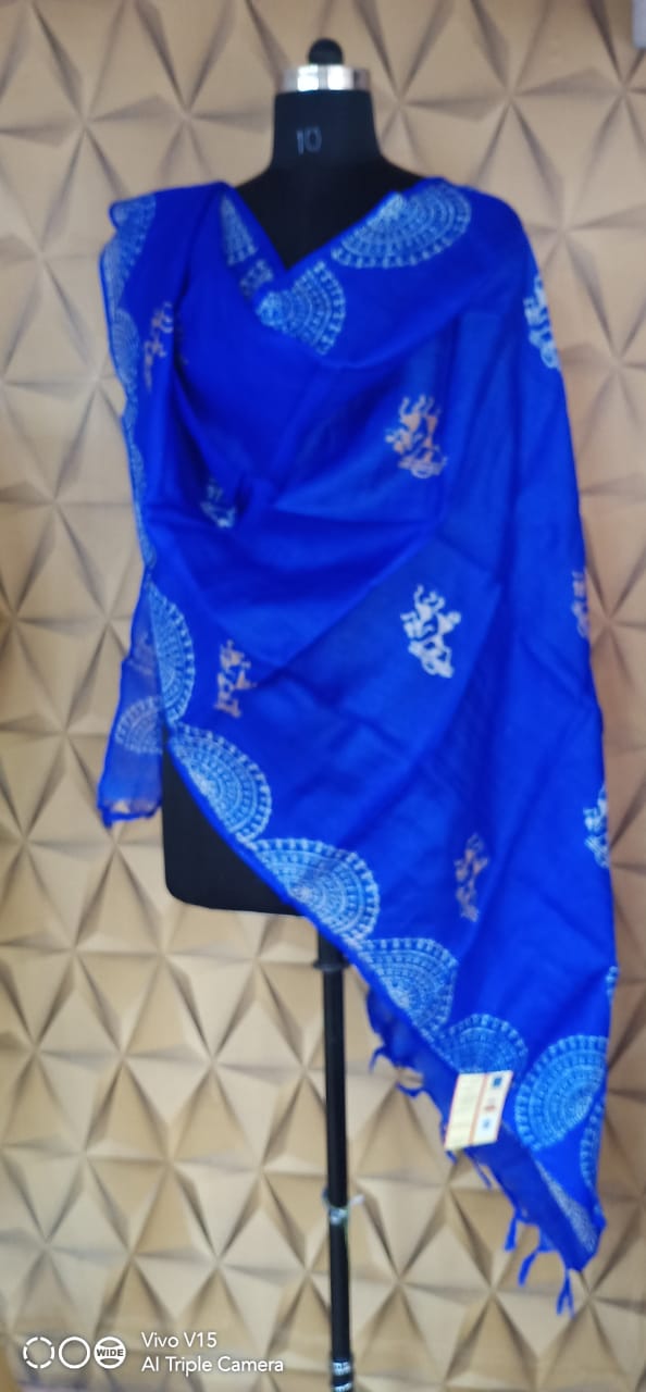 Tussar silk dupatta silkzon.in