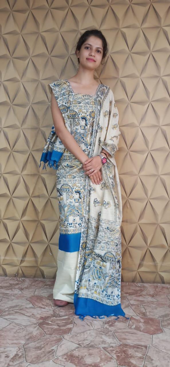 Cotton Madhubani Dress silkzon.in