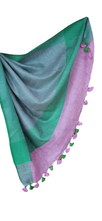 Linen saree silkzon.in