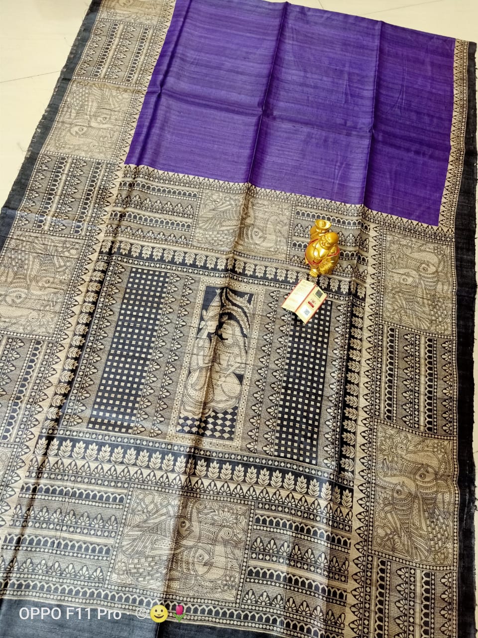 Tussar Madhubani Silk Saree silkzon.in