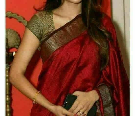 Linen saree silkzon.in