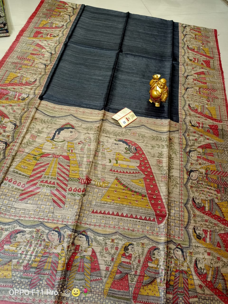 Tussar Madhubani Silk Saree silkzon.in