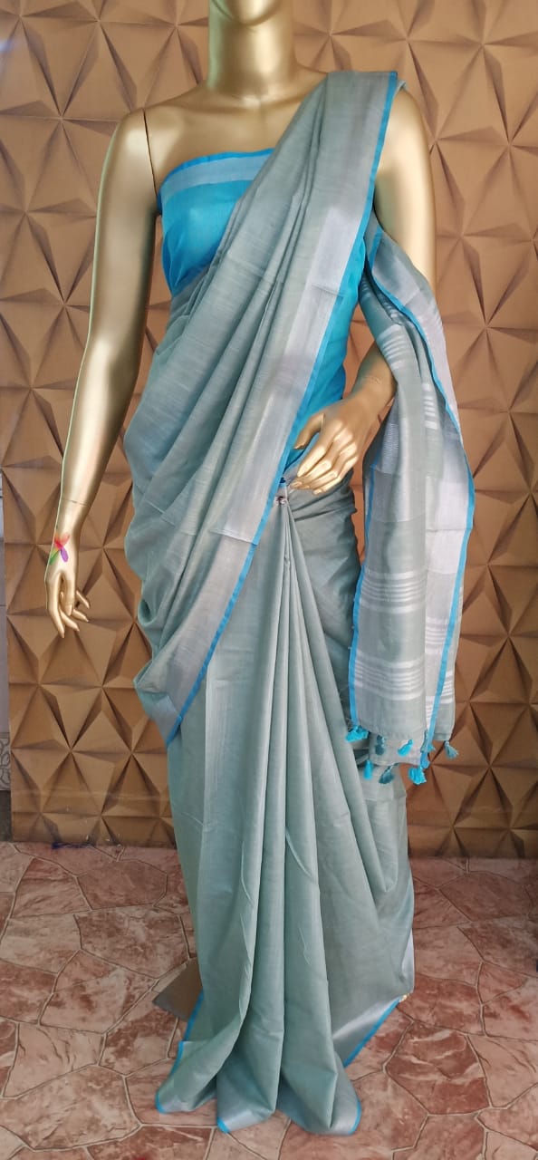 Khadi cotton saree silkzon.in