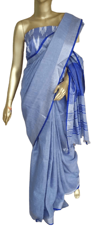 Linen saree silkzon.in