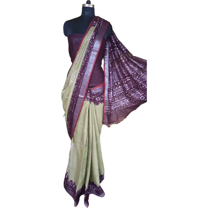 Batik print saree silkzon.in