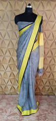 Linen saree silkzon.in