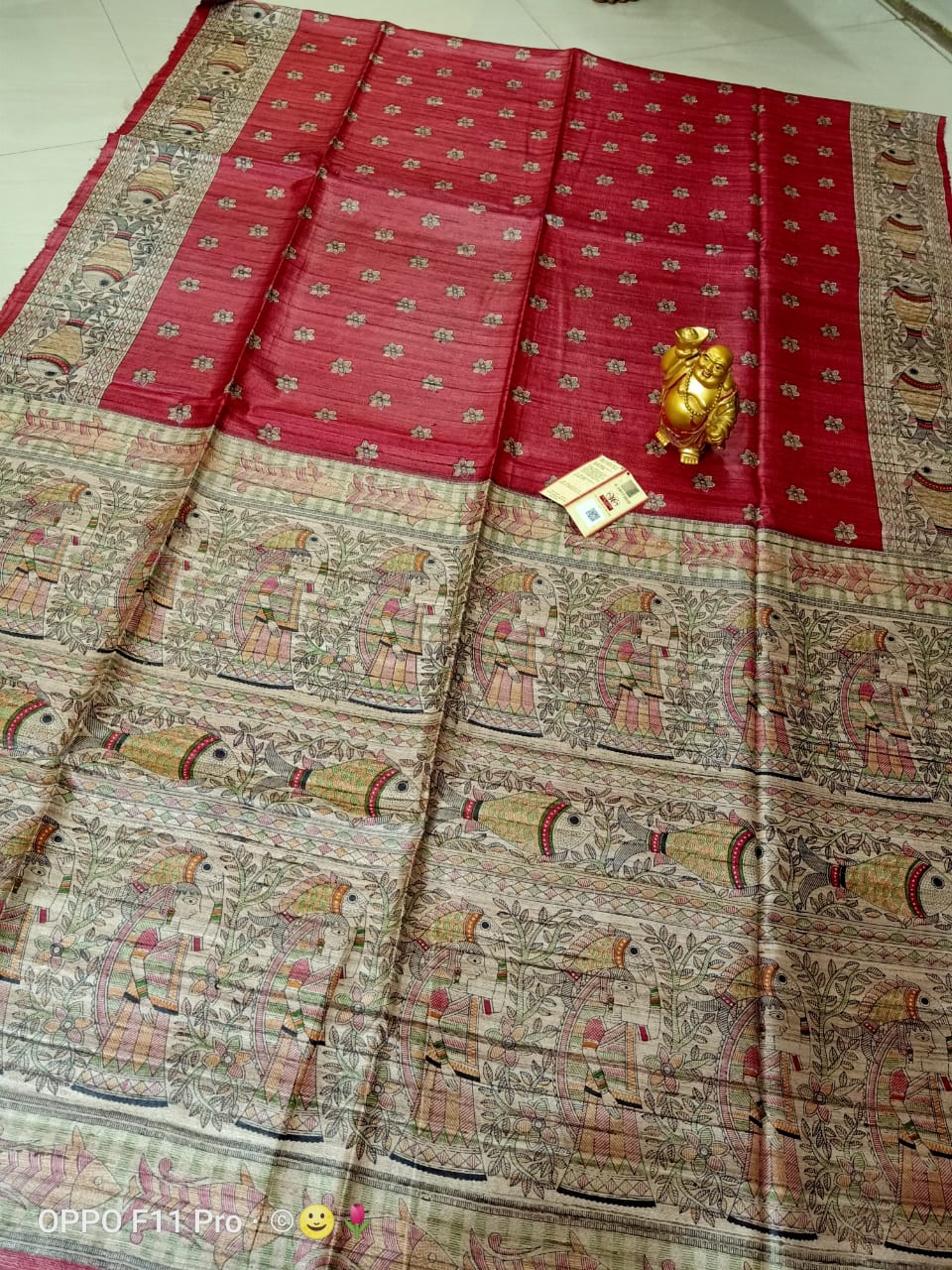 Tussar Madhubani Silk Saree silkzon.in