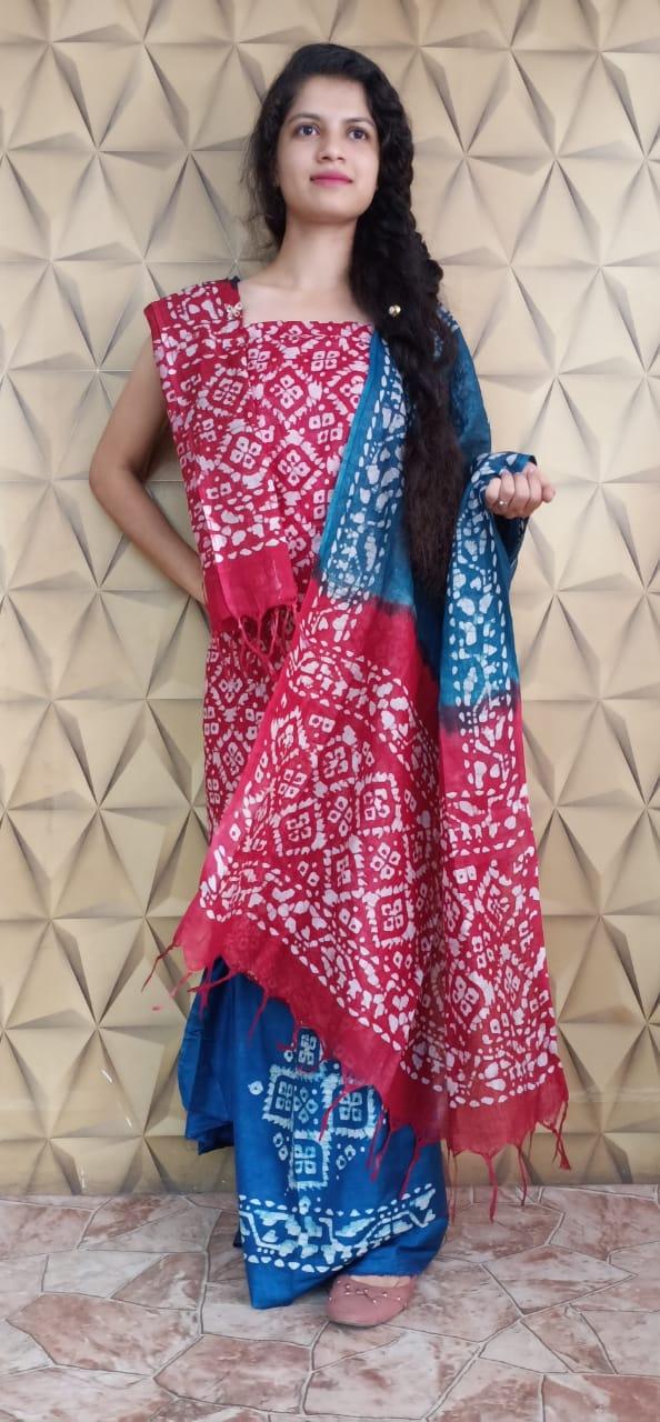 Linen print suit silkzon.in