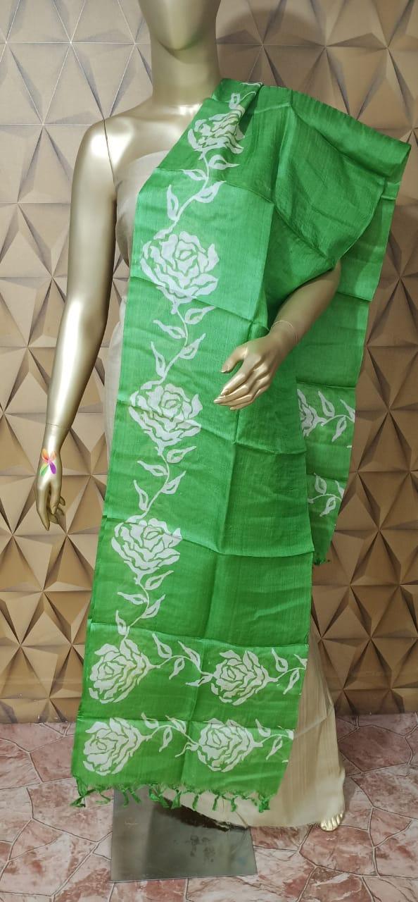 Tussar silk dupatta silkzon.in