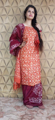 Linen print suit silkzon.in