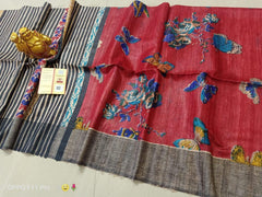 TUSSAR SILK PRINT SAREE