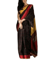Linen saree silkzon.in