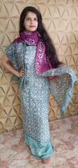 Linen print suit silkzon.in