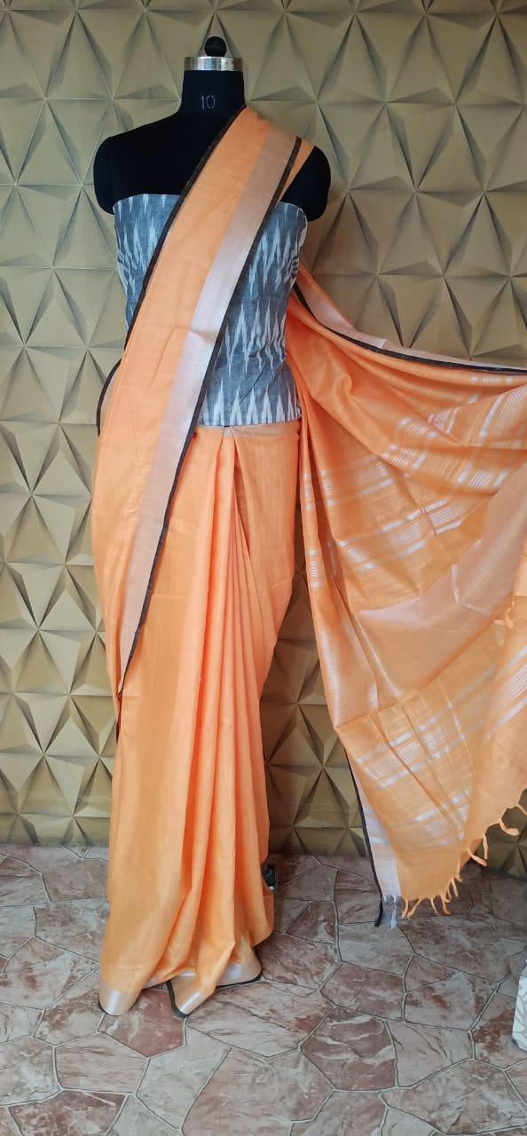 Khadi cotton saree silkzon.in