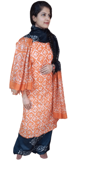 Linen print suit silkzon.in