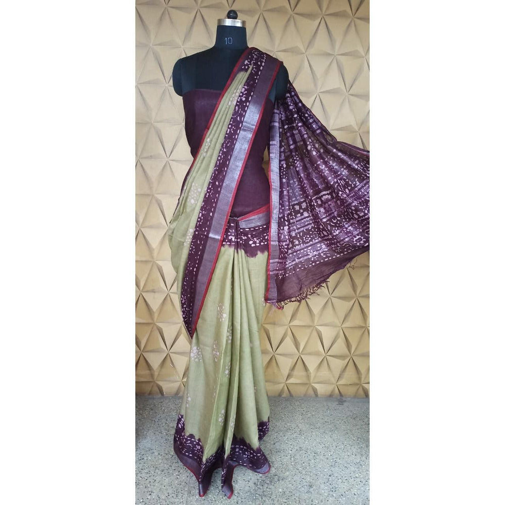 Batik print saree silkzon.in