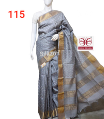 Pure Tussar Silk print saree