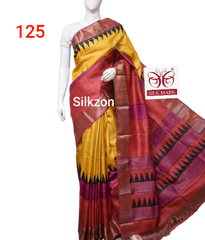 Pure Tussar Silk print saree