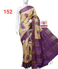 Pure Tussar Silk print saree