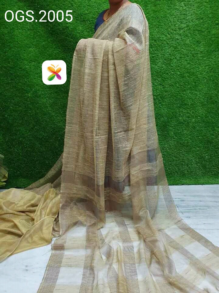 Orgenza jute  ghicha saree SILK ZONE