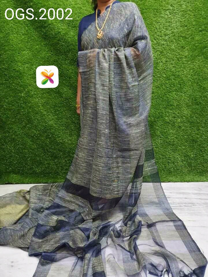 Orgenza jute ghicha saree SILK ZONE