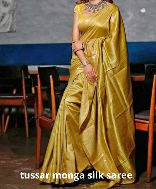 Tussar munga silk saree SILK ZONE