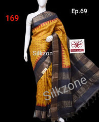 Pure Tussar Silk print saree
