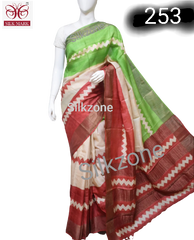 Pure Tussar Silk print saree